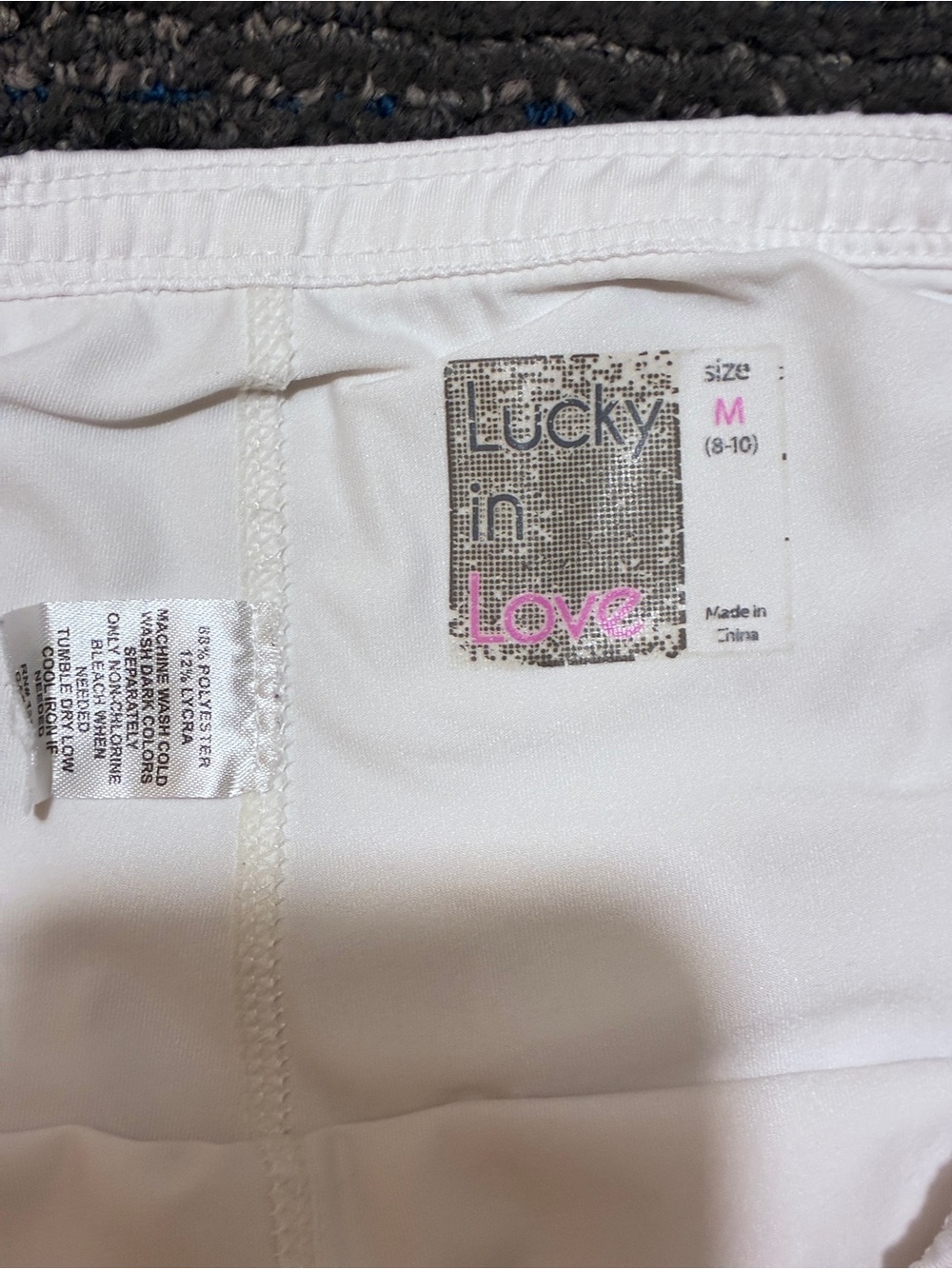 Lucky in Love White Fringe Tennis Golf Skort Skirt Size M 8-10 - Picture 5 of 9